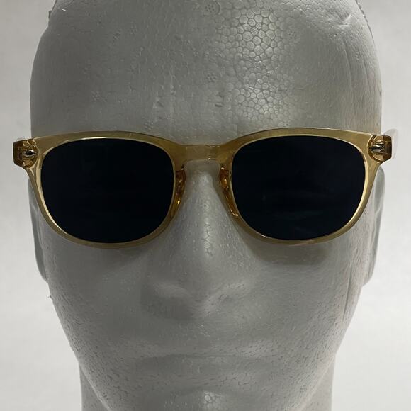 Zenni Optical Eyeglass Frames Only Translucent Yellow Gold Cats Eye - Picture 1 of 7